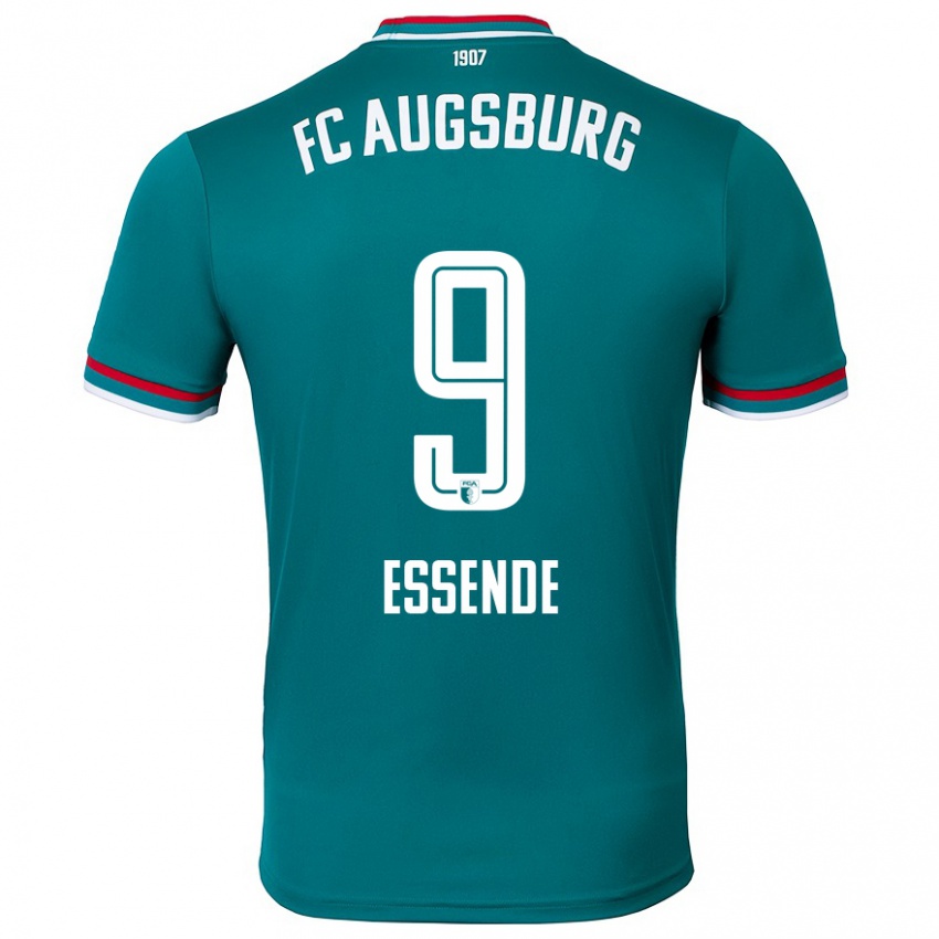 Heren Samuel Essende #9 Donkergroen Uitshirt Uittenue 2024/25 T-Shirt