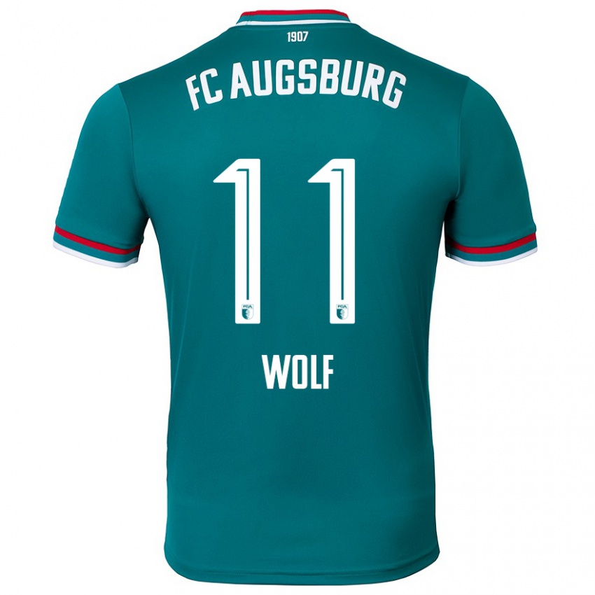 Heren Marius Wolf #11 Donkergroen Uitshirt Uittenue 2024/25 T-Shirt