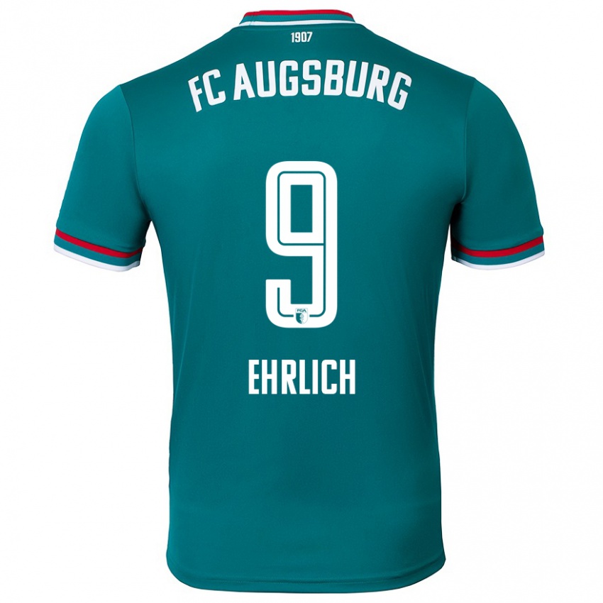 Heren Lucas Ehrlich #9 Donkergroen Uitshirt Uittenue 2024/25 T-Shirt