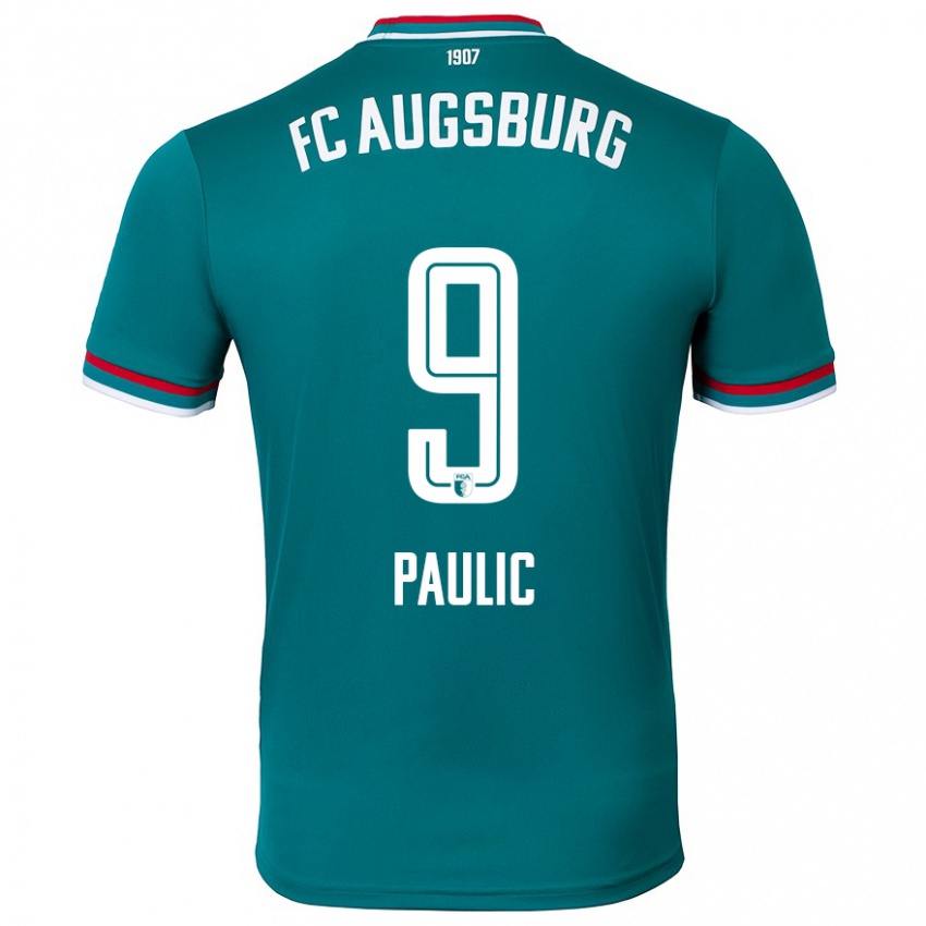 Heren Anthony Paulic #9 Donkergroen Uitshirt Uittenue 2024/25 T-Shirt