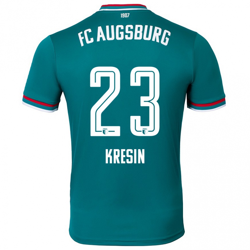 Heren Constantin Kresin #23 Donkergroen Uitshirt Uittenue 2024/25 T-Shirt