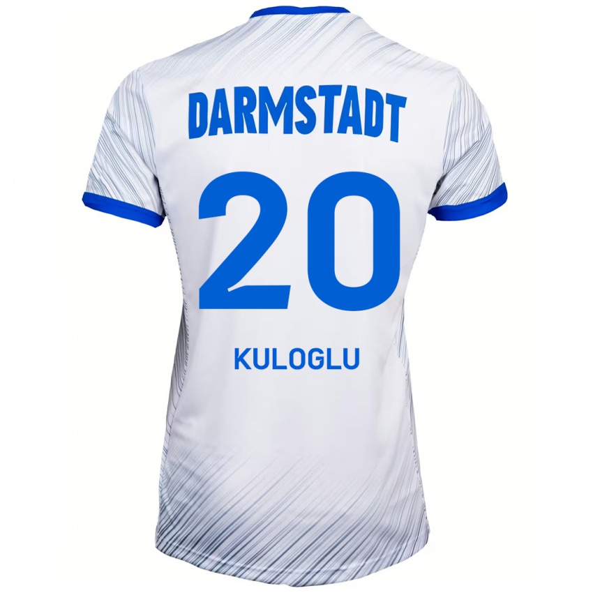 Heren Can Kuloglu #20 Wit Blauw Uitshirt Uittenue 2024/25 T-Shirt