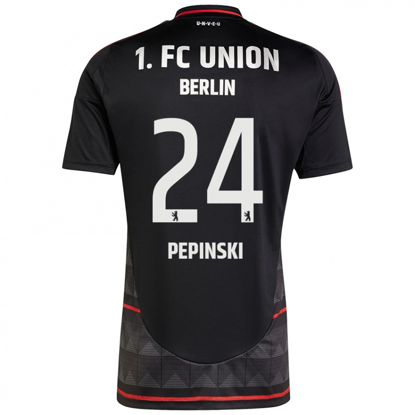 Heren Louis Pepinski #24 Zwart Uitshirt Uittenue 2024/25 T-Shirt