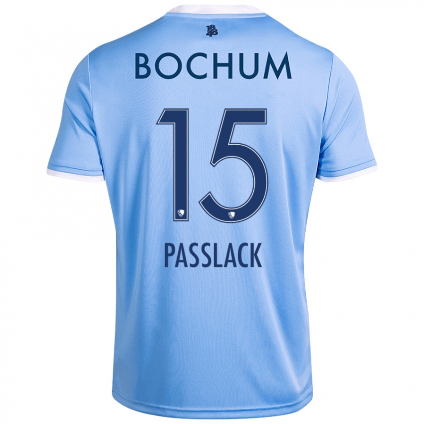 Heren Felix Passlack #15 Hemelsblauw Uitshirt Uittenue 2024/25 T-Shirt