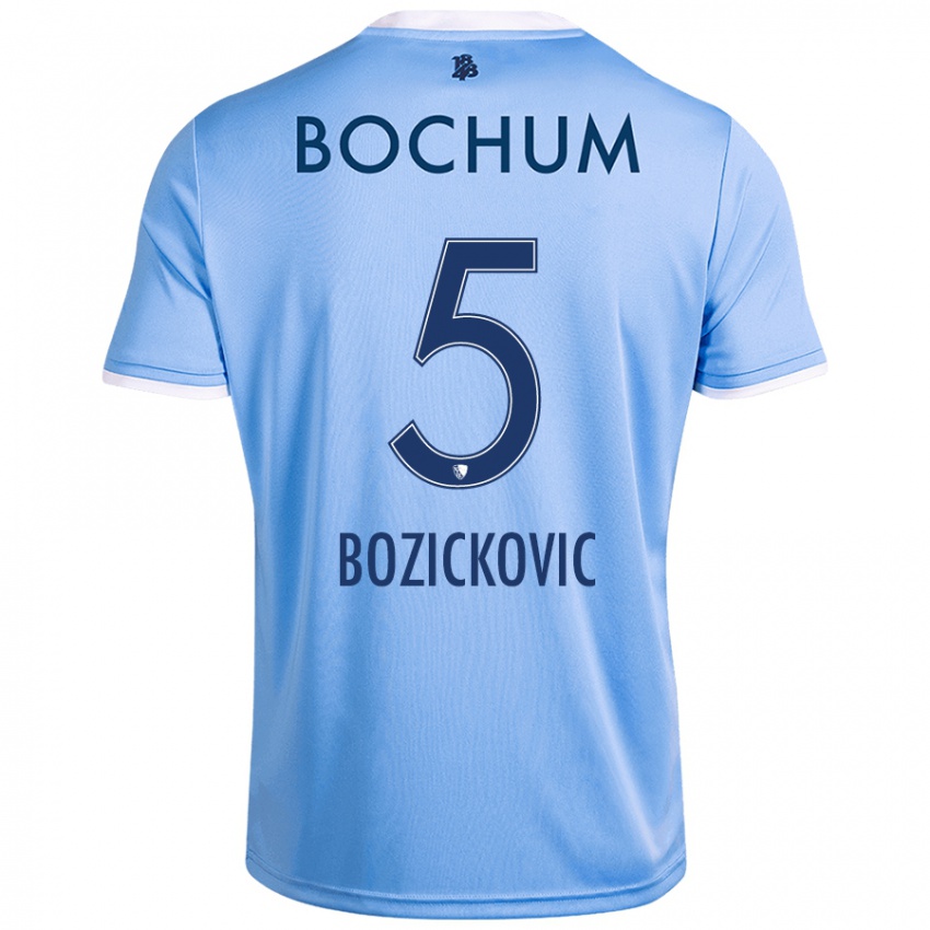 Heren Niko Bozickovic #5 Hemelsblauw Uitshirt Uittenue 2024/25 T-Shirt