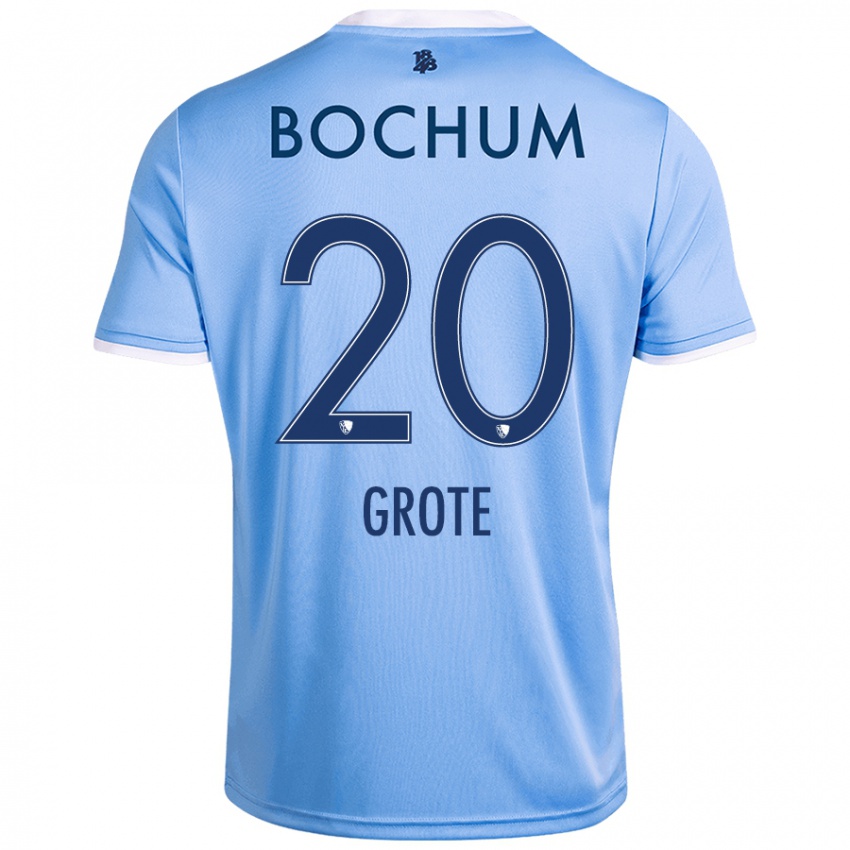 Heren Dennis Grote #20 Hemelsblauw Uitshirt Uittenue 2024/25 T-Shirt