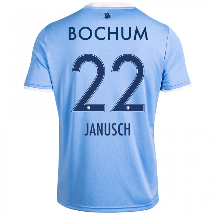 Heren Thees Janusch #22 Hemelsblauw Uitshirt Uittenue 2024/25 T-Shirt