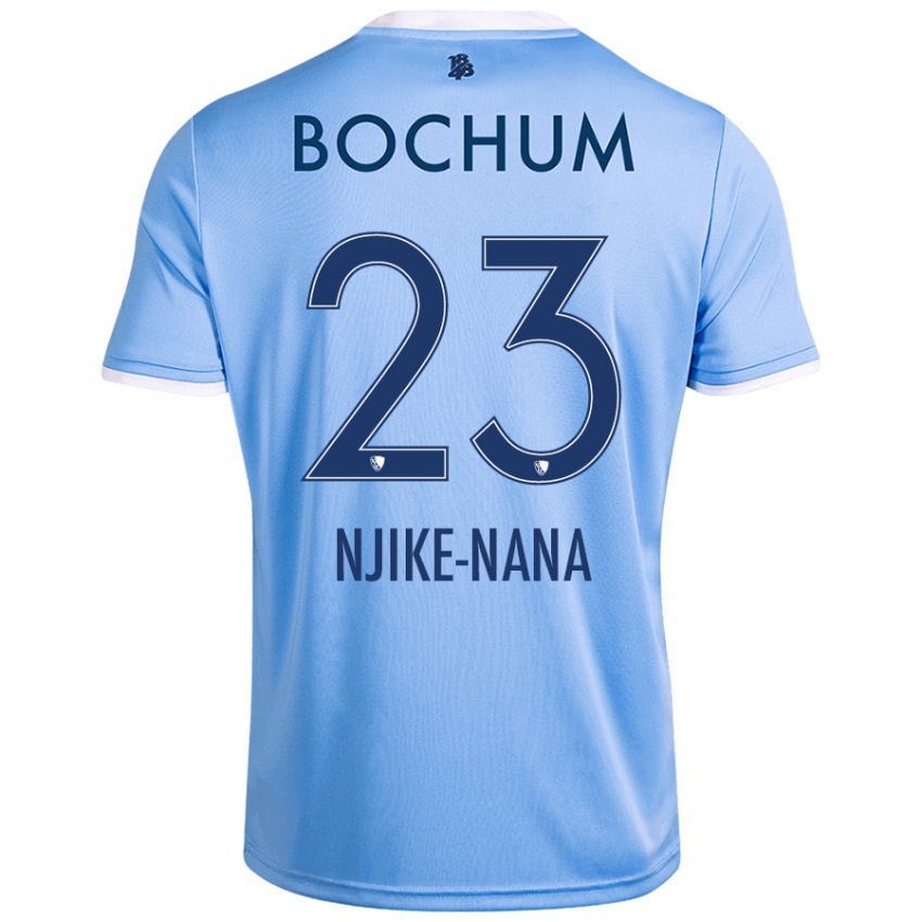 Heren Jean-Philippe Njike-Nana #23 Hemelsblauw Uitshirt Uittenue 2024/25 T-Shirt