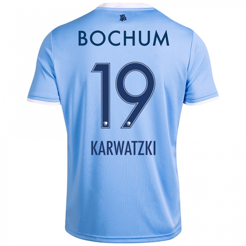 Heren Lucy Karwatzki #19 Hemelsblauw Uitshirt Uittenue 2024/25 T-Shirt