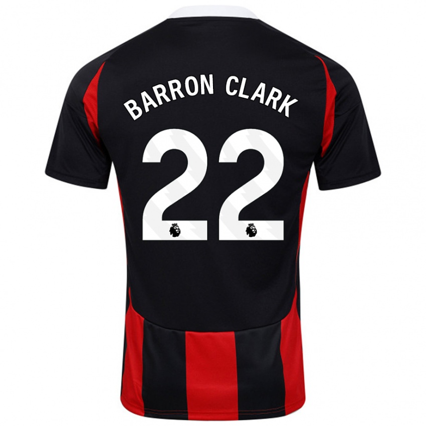 Heren Betty Barron-Clark #22 Zwart Rood Uitshirt Uittenue 2024/25 T-Shirt