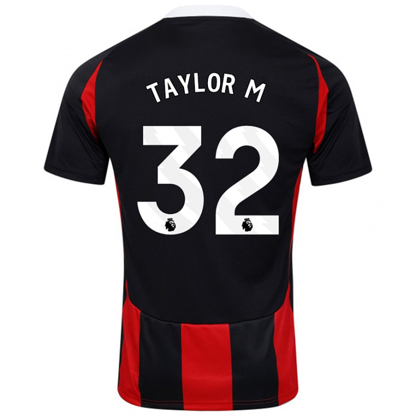 Heren Belle Taylor-M #32 Zwart Rood Uitshirt Uittenue 2024/25 T-Shirt