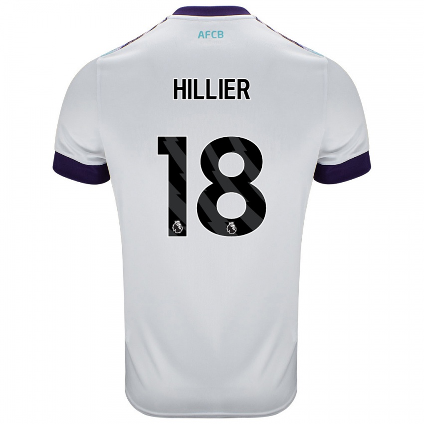 Heren Gemma Hillier #18 Wit Groen Paars Uitshirt Uittenue 2024/25 T-Shirt