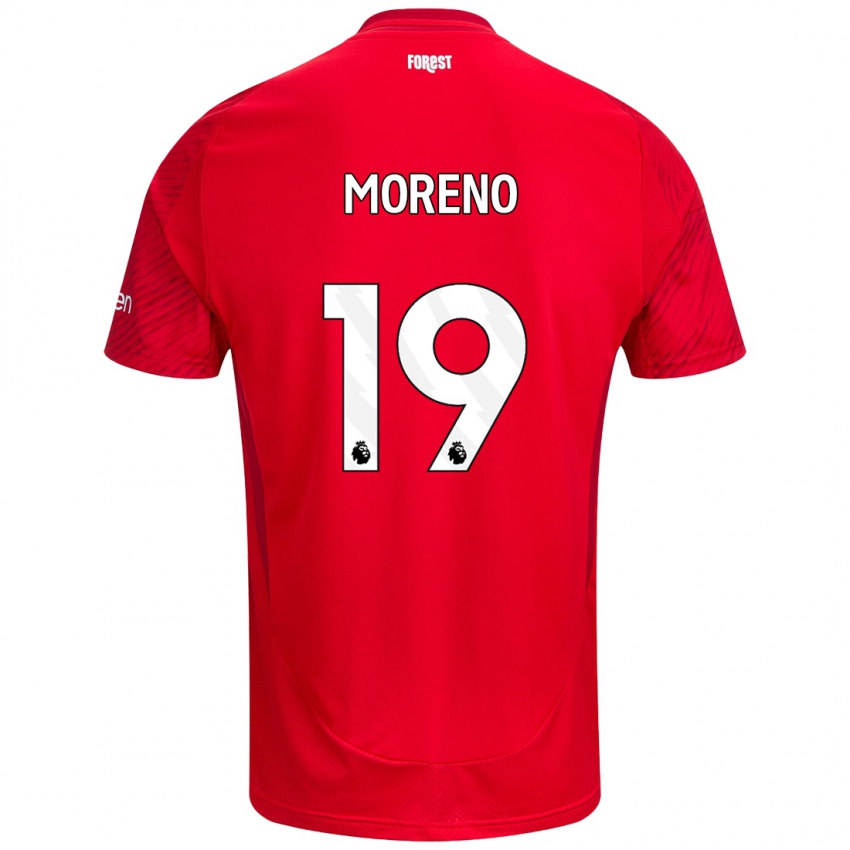 Dames Alex Moreno #19 Rood Wit Thuisshirt Thuistenue 2024/25 T-Shirt