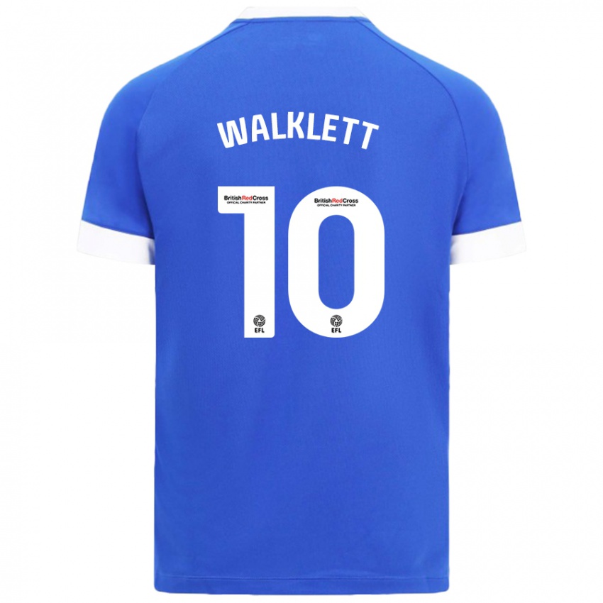 Dames Kerry Walklett #10 Hemelsblauw Thuisshirt Thuistenue 2024/25 T-Shirt