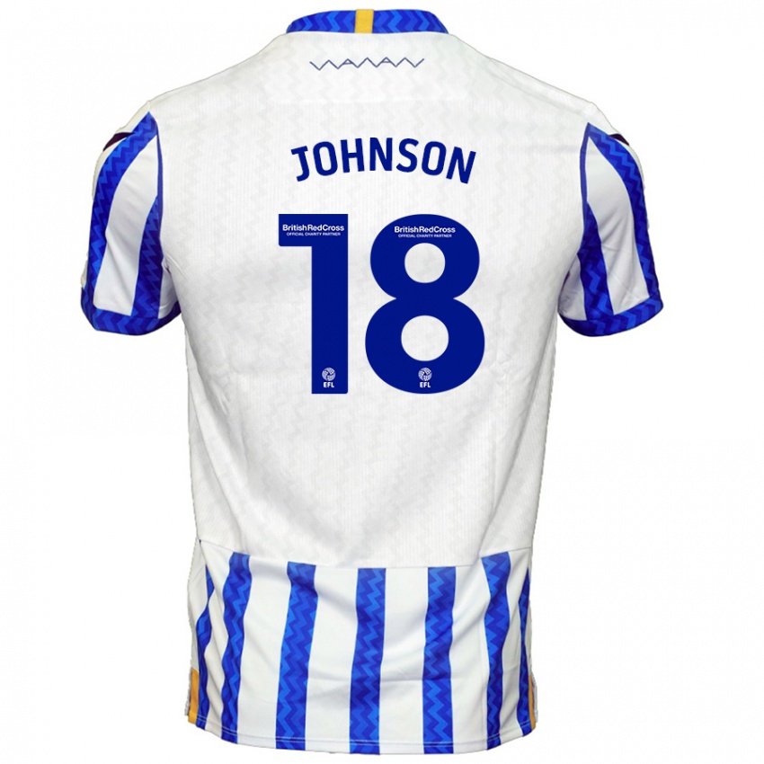 Dames Marvin Johnson #18 Blauw Wit Thuisshirt Thuistenue 2024/25 T-Shirt