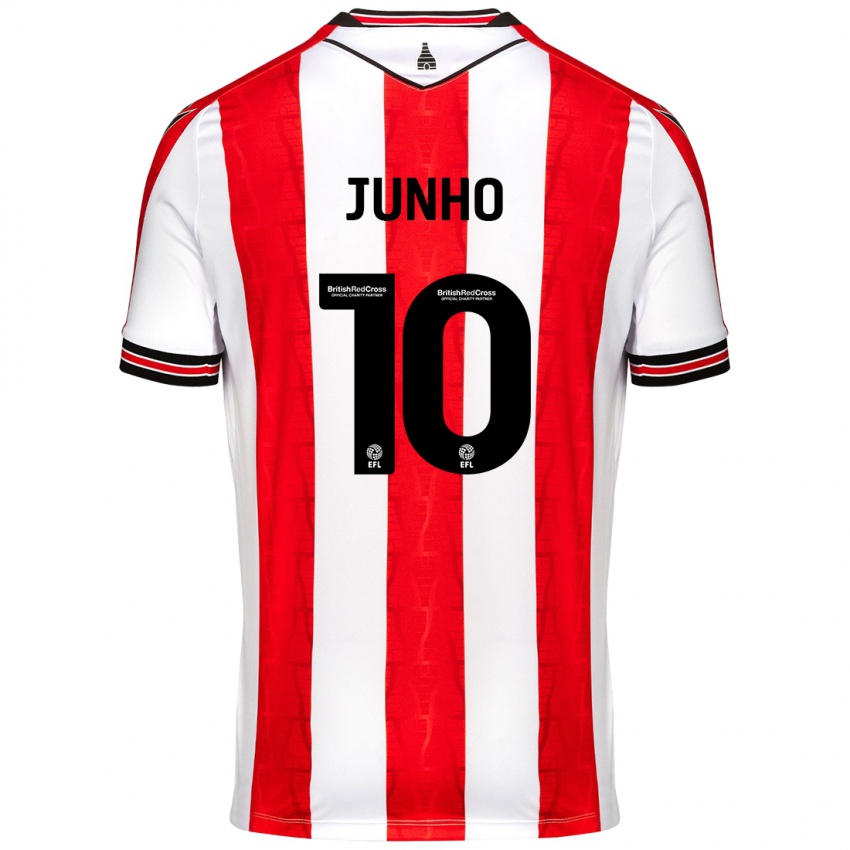 Dames Joon-Ho Bae #10 Rood Wit Thuisshirt Thuistenue 2024/25 T-Shirt