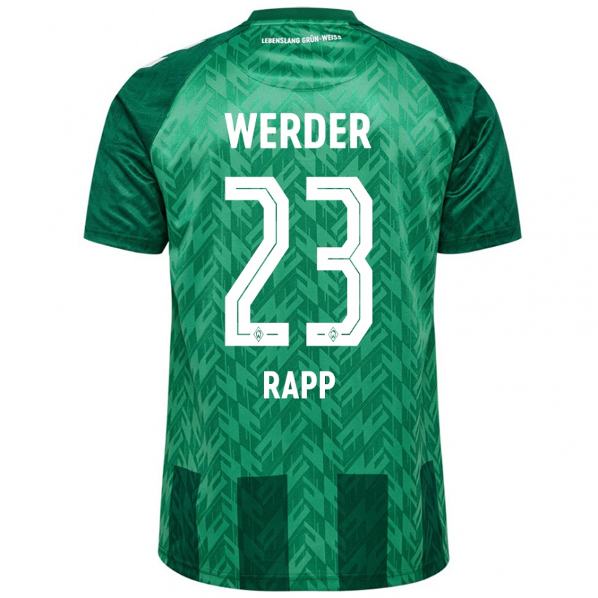 Dames Nicolai Rapp #23 Groen Thuisshirt Thuistenue 2024/25 T-Shirt