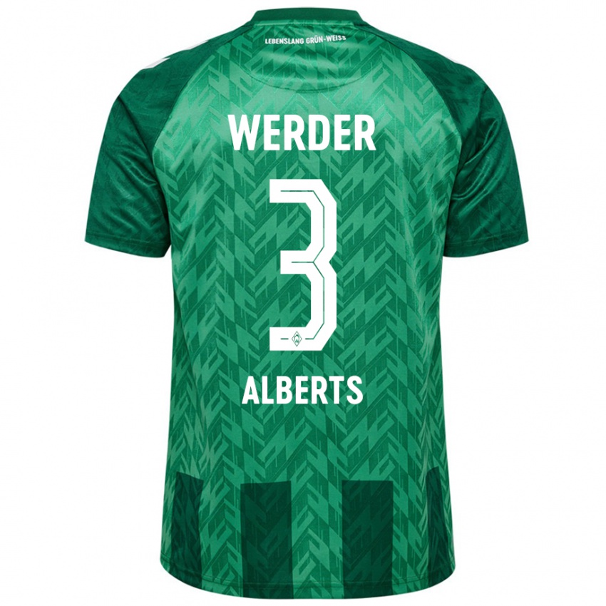 Dames Christopher Alberts #3 Groen Thuisshirt Thuistenue 2024/25 T-Shirt