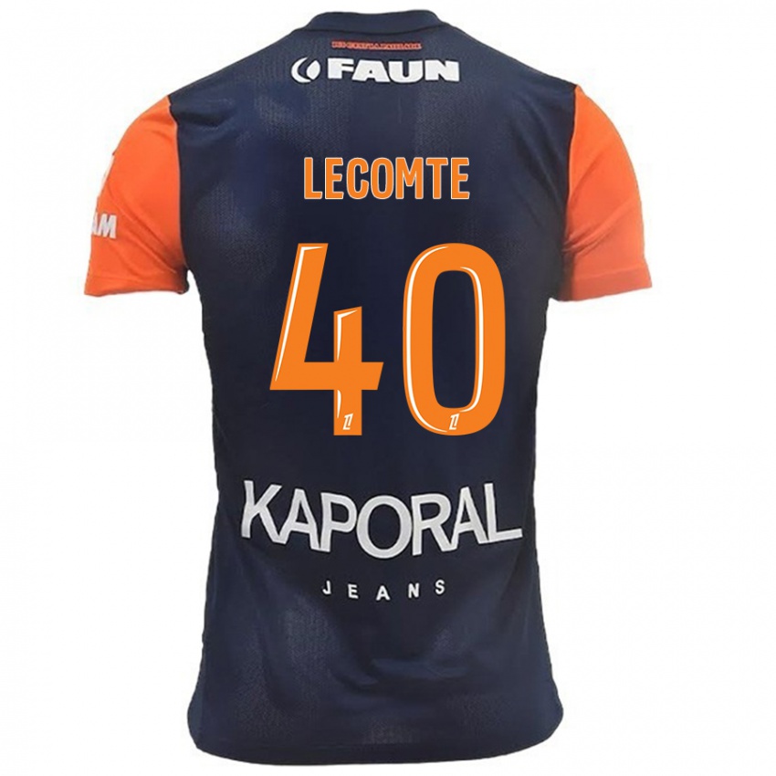 Dames Benjamin Lecomte #40 Marineblauw Oranje Thuisshirt Thuistenue 2024/25 T-Shirt