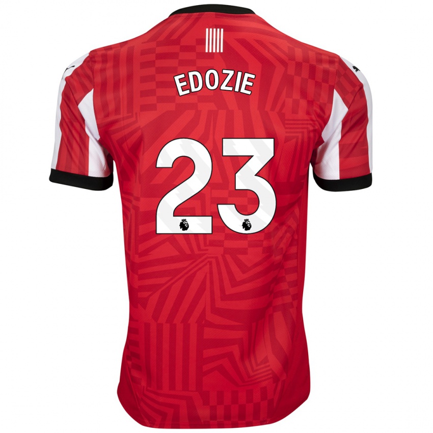 Dames Samuel Edozie #23 Rood Wit Thuisshirt Thuistenue 2024/25 T-Shirt