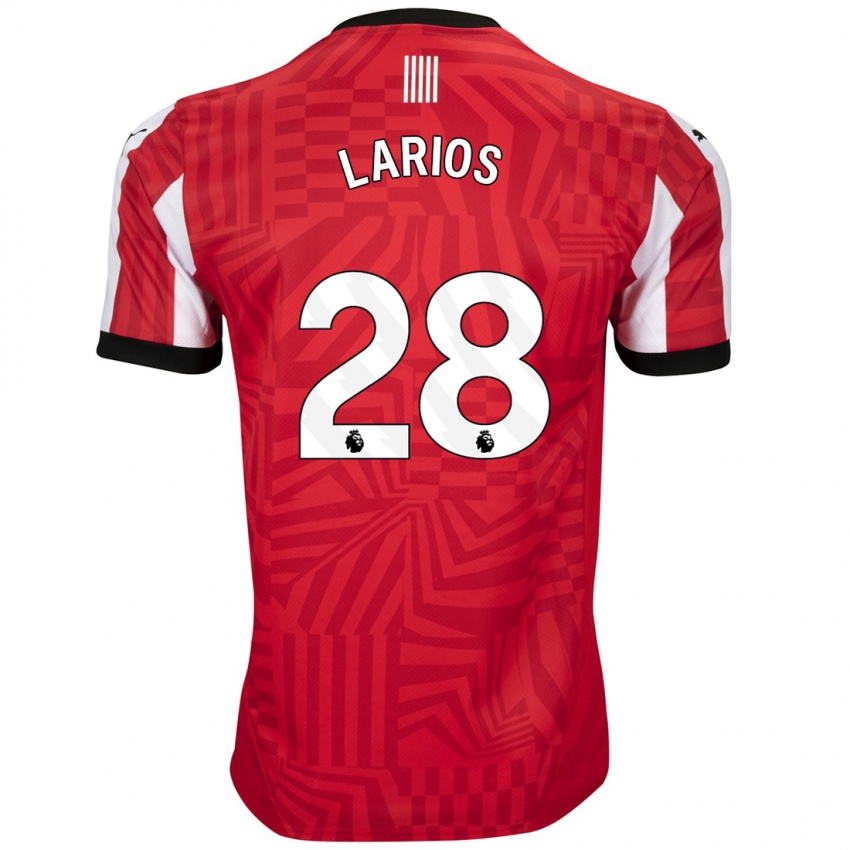 Dames Juan Larios #28 Rood Wit Thuisshirt Thuistenue 2024/25 T-Shirt