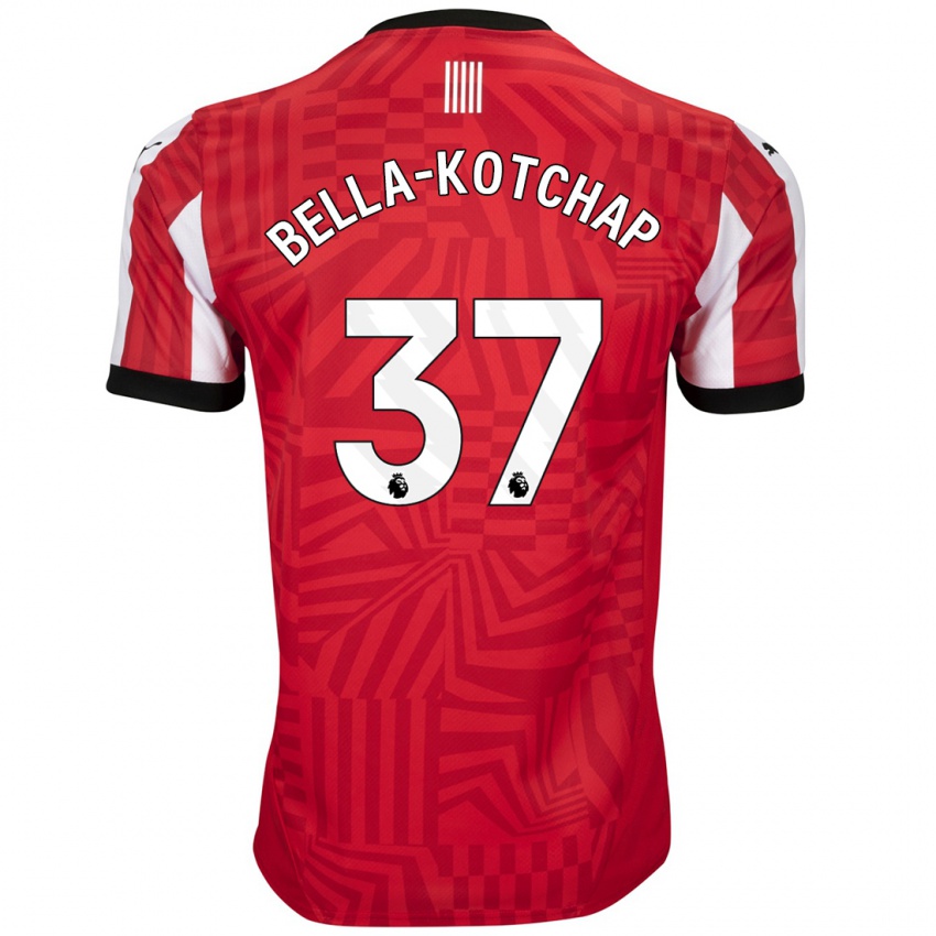 Dames Armel Bella-Kotchap #37 Rood Wit Thuisshirt Thuistenue 2024/25 T-Shirt