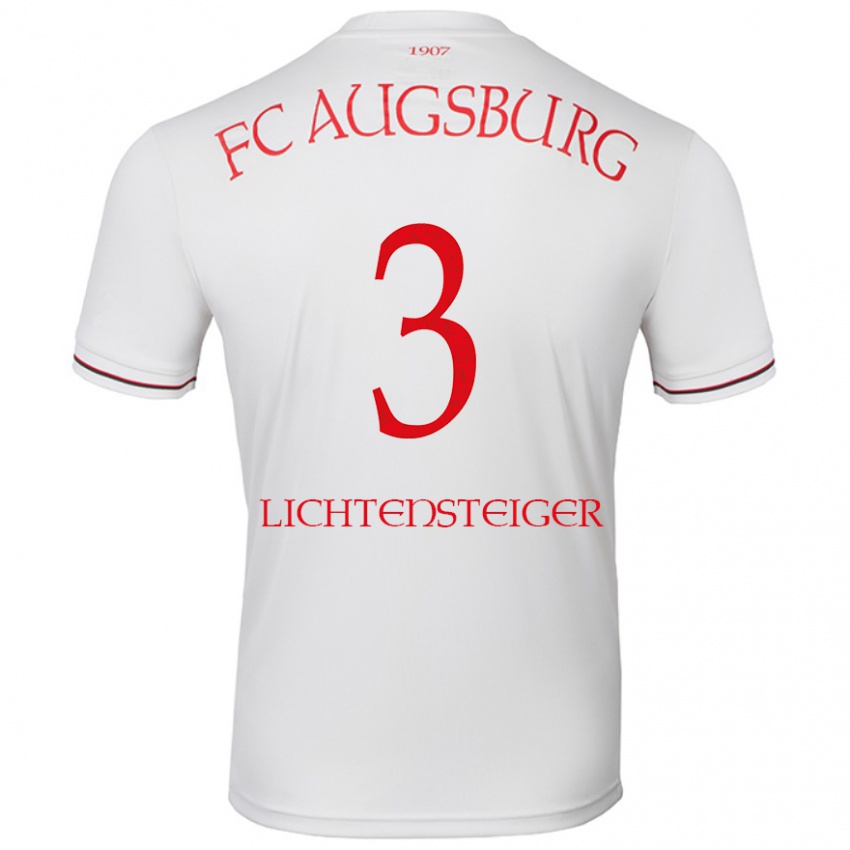 Dames David Lichtensteiger #3 Wit Thuisshirt Thuistenue 2024/25 T-Shirt