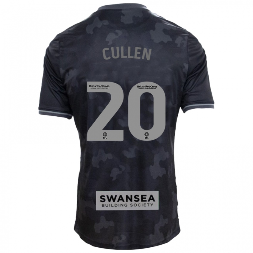 Dames Liam Cullen #20 Zwart Uitshirt Uittenue 2024/25 T-Shirt