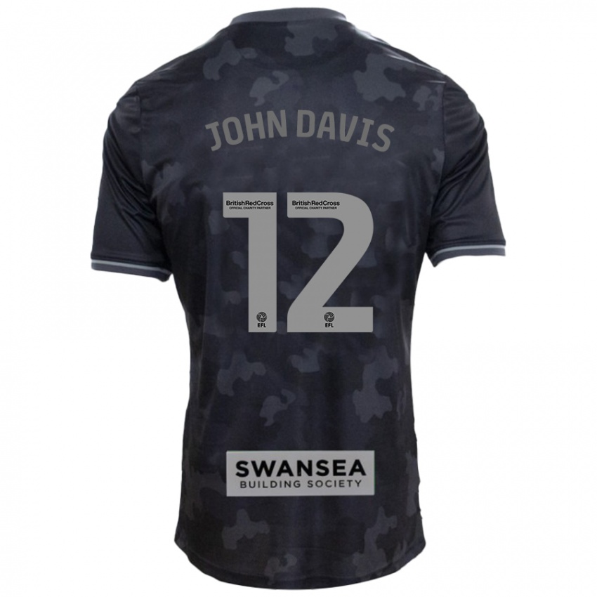 Dames Stacey John-Davis #12 Zwart Uitshirt Uittenue 2024/25 T-Shirt