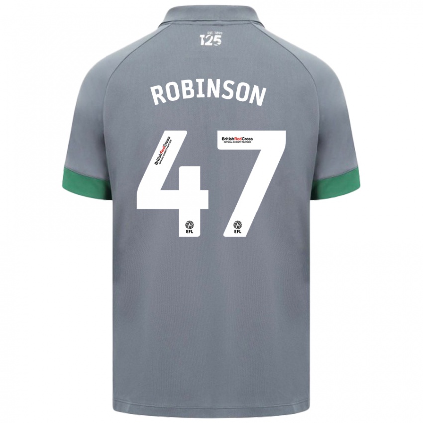 Dames Callum Robinson #47 Donkergrijs Uitshirt Uittenue 2024/25 T-Shirt