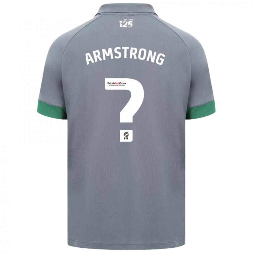 Dames Luke Armstrong #0 Donkergrijs Uitshirt Uittenue 2024/25 T-Shirt