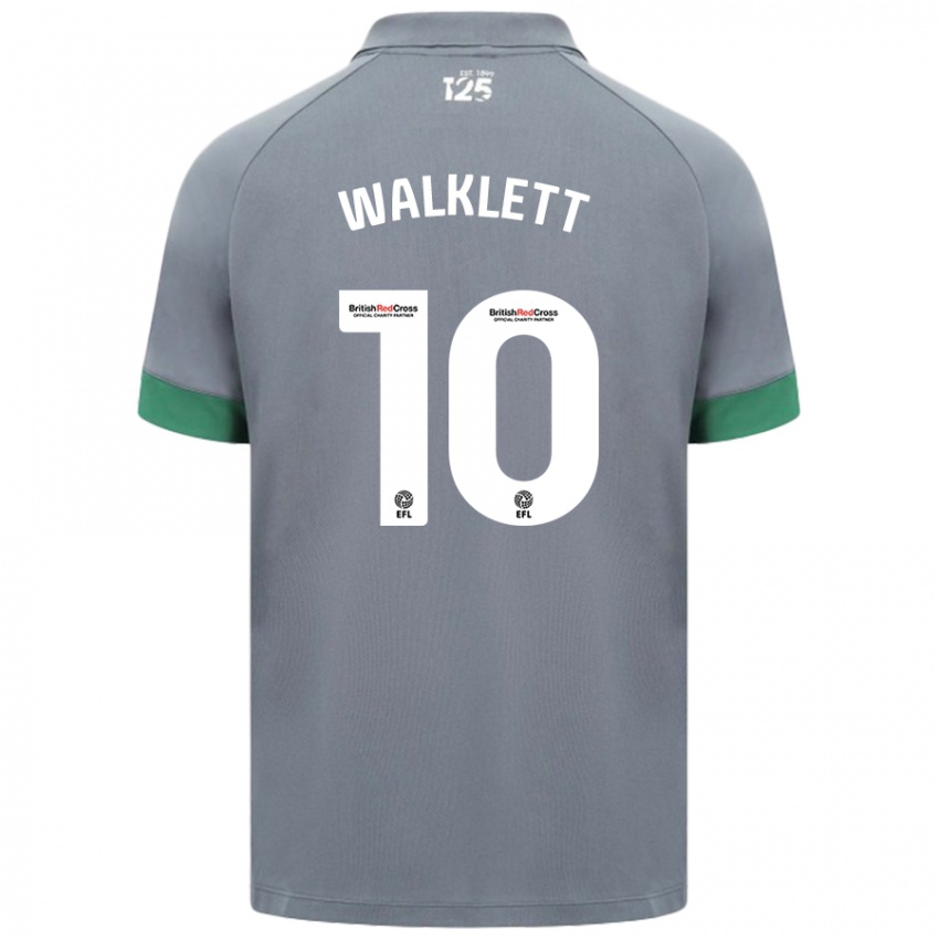 Dames Kerry Walklett #10 Donkergrijs Uitshirt Uittenue 2024/25 T-Shirt