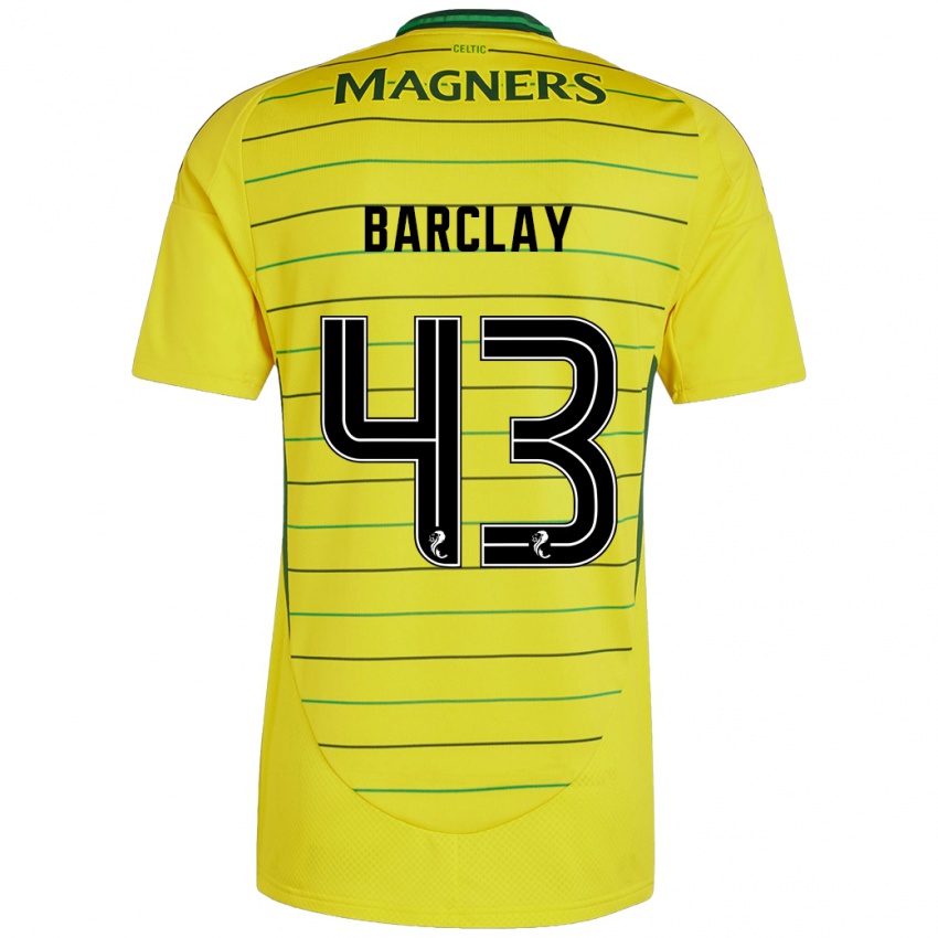 Dames Lucy Barclay #43 Geel Uitshirt Uittenue 2024/25 T-Shirt