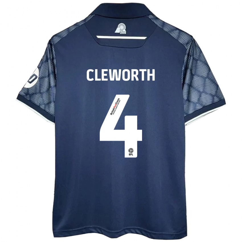 Dames Max Cleworth #4 Zwart Uitshirt Uittenue 2024/25 T-Shirt