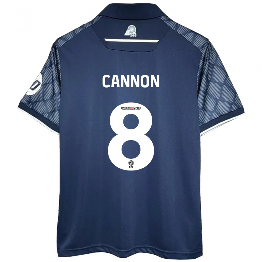 Dames Andy Cannon #8 Zwart Uitshirt Uittenue 2024/25 T-Shirt