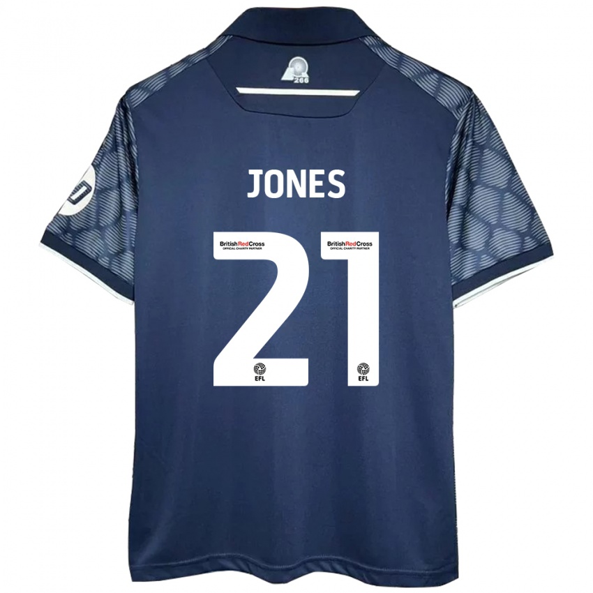 Dames Lili Jones #21 Zwart Uitshirt Uittenue 2024/25 T-Shirt