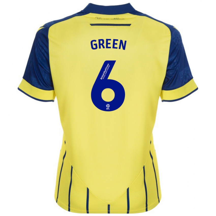 Dames Isabel Green #6 Geel Blauw Uitshirt Uittenue 2024/25 T-Shirt