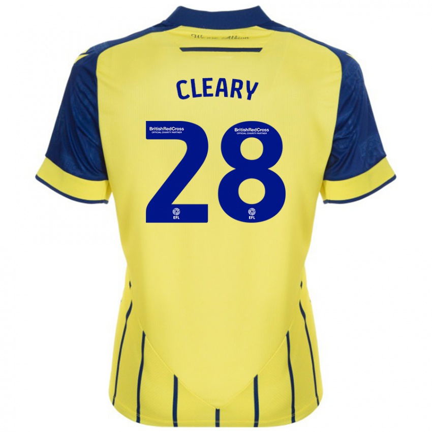 Dames Reyes Cleary #28 Geel Blauw Uitshirt Uittenue 2024/25 T-Shirt