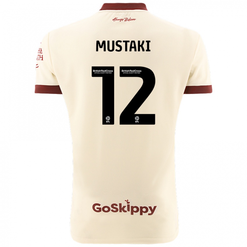 Dames Chloe Mustaki #12 Crèmewit Uitshirt Uittenue 2024/25 T-Shirt