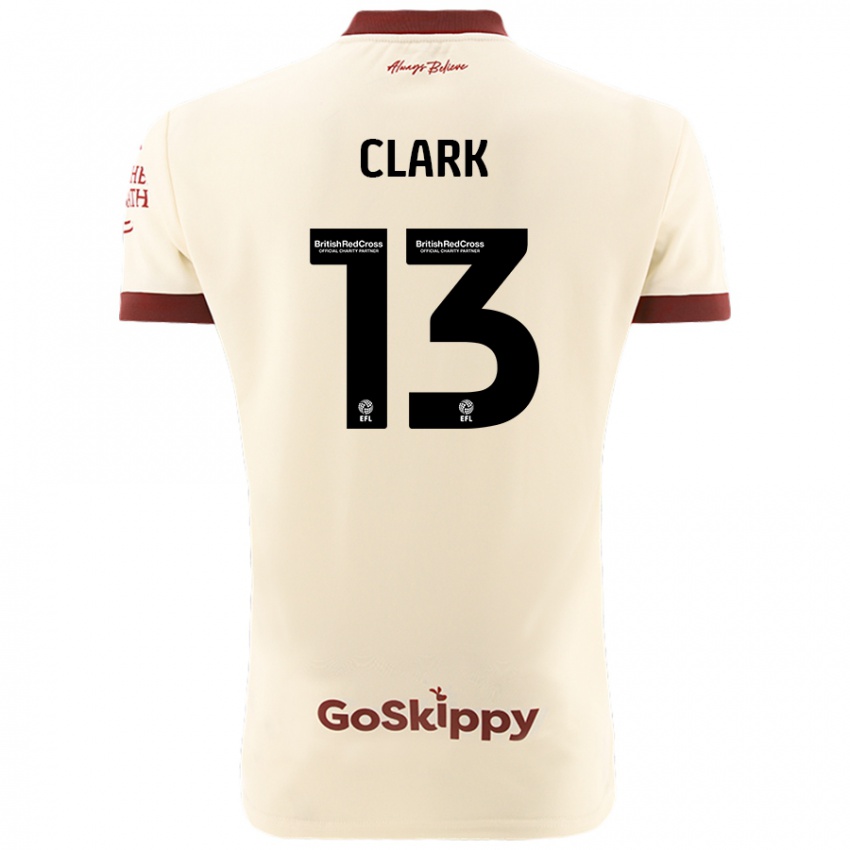 Dames Olivia Clark #13 Crèmewit Uitshirt Uittenue 2024/25 T-Shirt