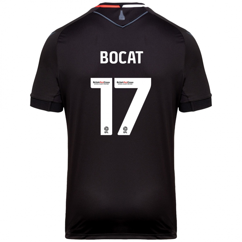 Dames Eric-Junior Bocat #17 Zwart Uitshirt Uittenue 2024/25 T-Shirt