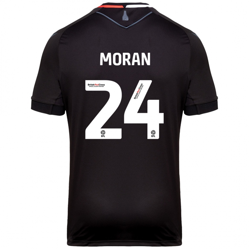 Dames Andrew Moran #24 Zwart Uitshirt Uittenue 2024/25 T-Shirt