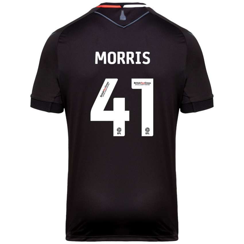 Dames Scott Morris #41 Zwart Uitshirt Uittenue 2024/25 T-Shirt