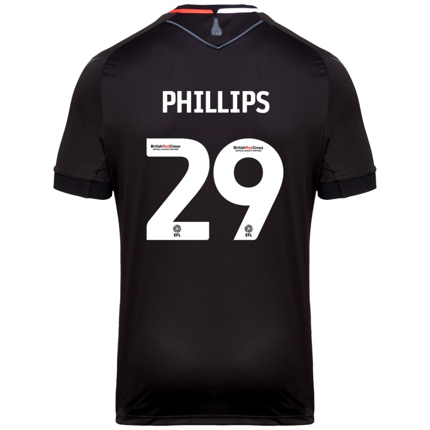 Dames D'margio Wright-Phillips #29 Zwart Uitshirt Uittenue 2024/25 T-Shirt