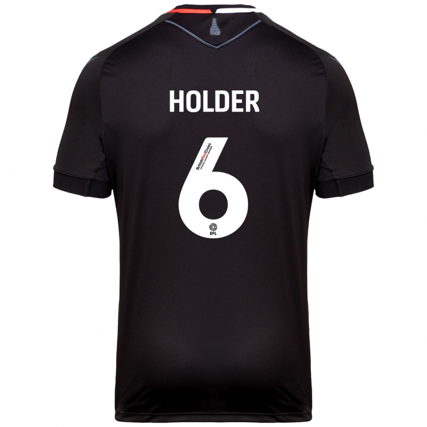 Dames Molly Holder #6 Zwart Uitshirt Uittenue 2024/25 T-Shirt