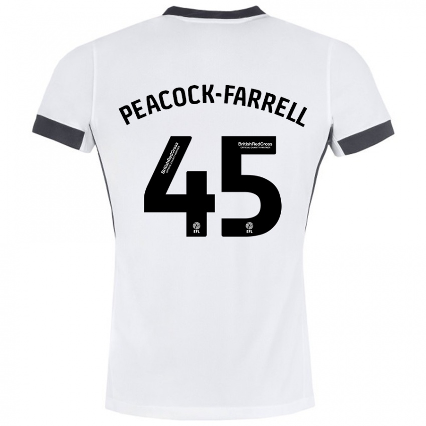 Dames Bailey Peacock-Farrell #45 Wit Zwart Uitshirt Uittenue 2024/25 T-Shirt