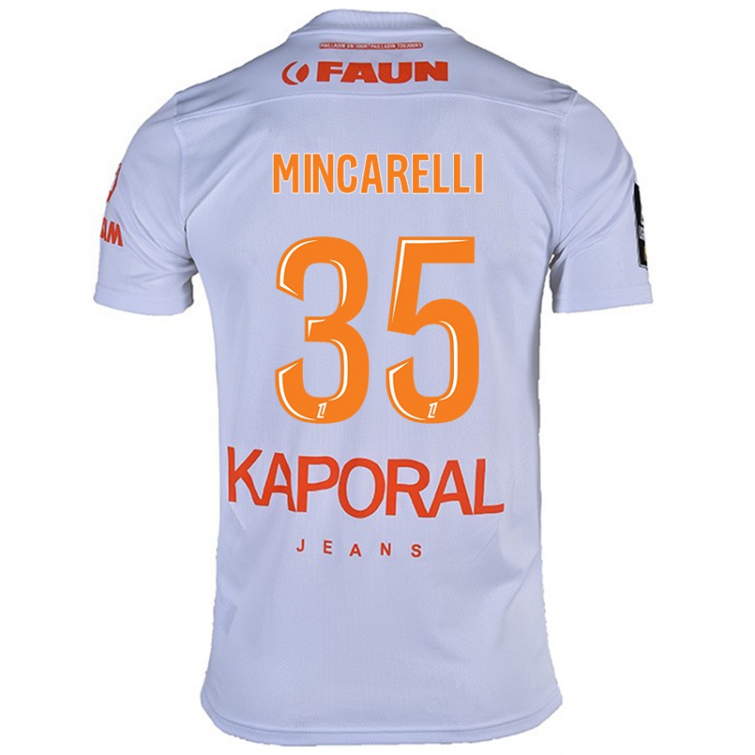 Dames Lucas Mincarelli #35 Wit Uitshirt Uittenue 2024/25 T-Shirt