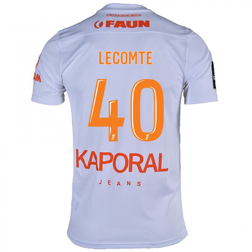 Dames Benjamin Lecomte #40 Wit Uitshirt Uittenue 2024/25 T-Shirt