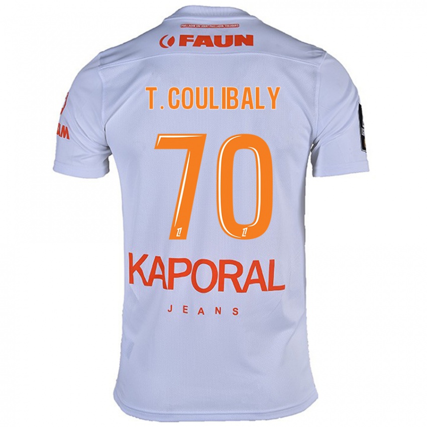 Dames Tanguy Coulibaly #70 Wit Uitshirt Uittenue 2024/25 T-Shirt