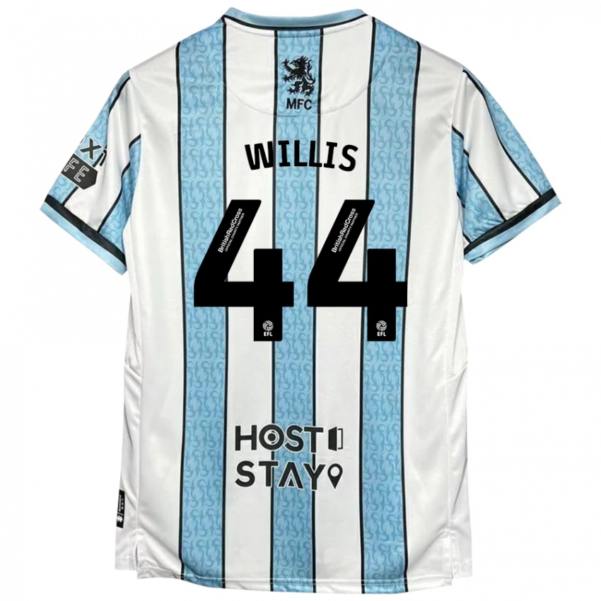 Dames Pharrell Willis #44 Witblauw Uitshirt Uittenue 2024/25 T-Shirt